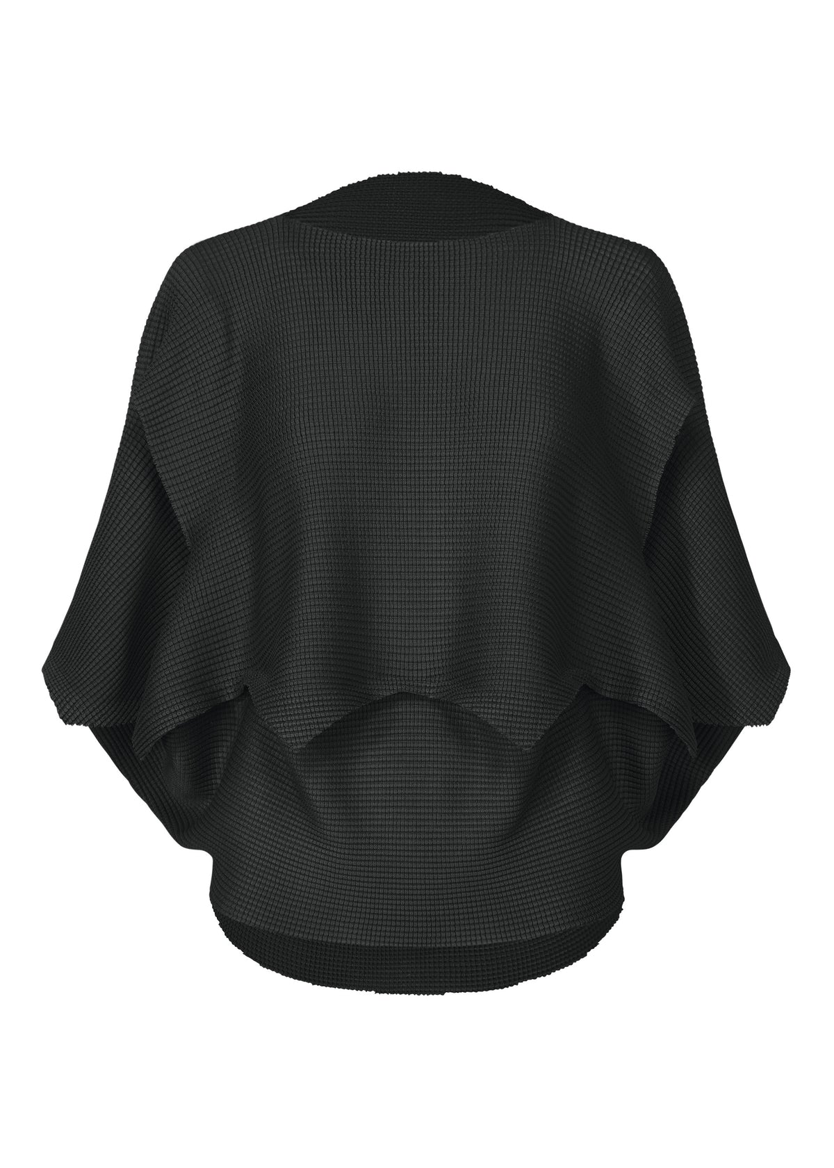 GIZA GIZA KNIT STRETCH PLEATS、ウィメンズ_トップス_トップ、ブラック