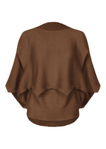 GIZA GIZA KNIT STRETCH PLEATS、ウィメンズ_トップス_トップ、ブラウン