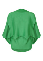 GIZA GIZA KNIT STRETCH PLEATS、ウィメンズ_トップス_トップ、グリーン
