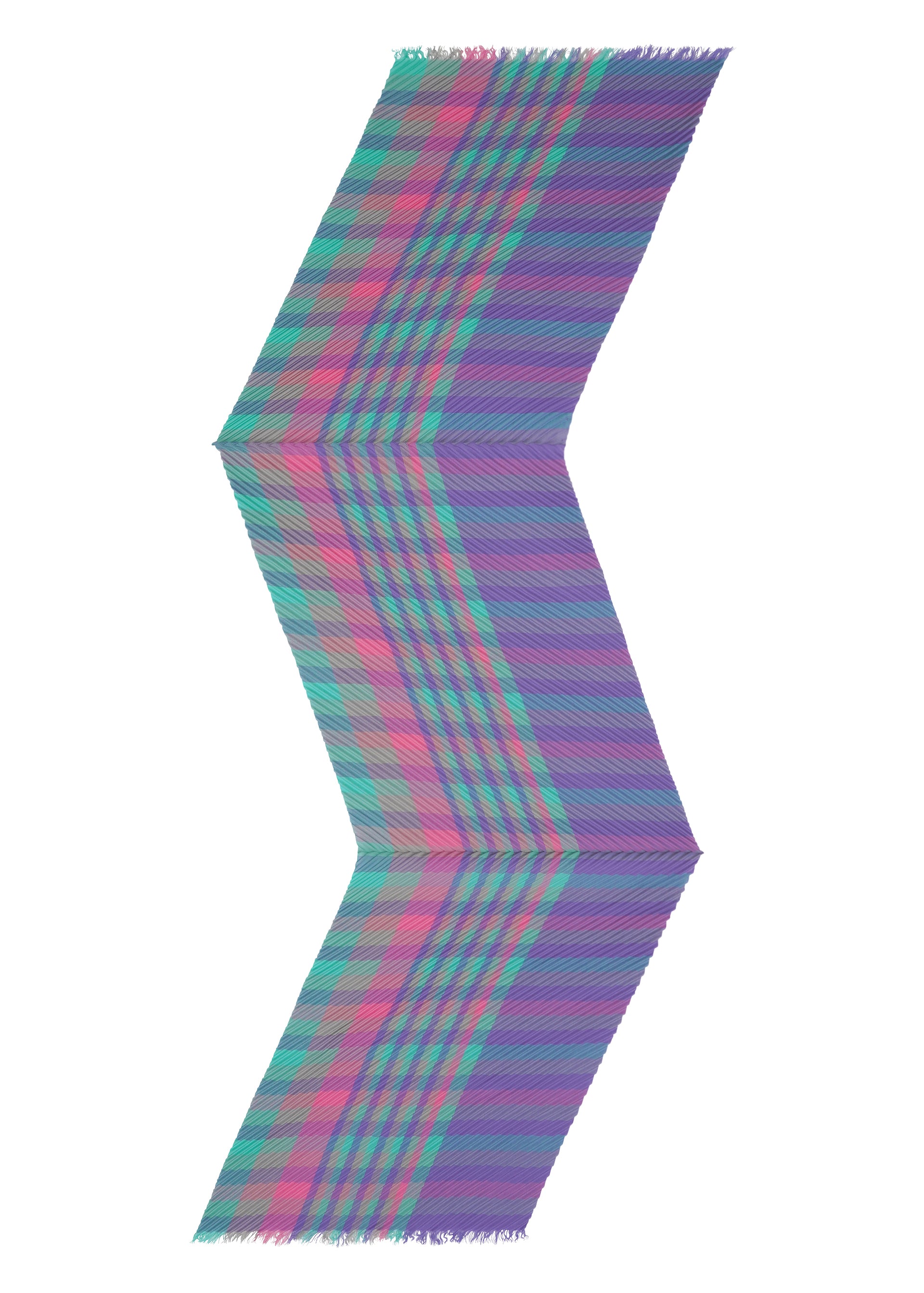 CHECK PLEATS STOLE、アクセサリー&その他_ストール、ディテール画像2