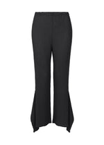 FLAT SEE-THROUGH CREPE、ウィメンズ_パンツ、ブラック