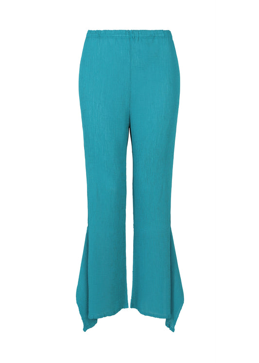 FLAT SEE-THROUGH CREPE、ウィメンズ_パンツ、ブルー