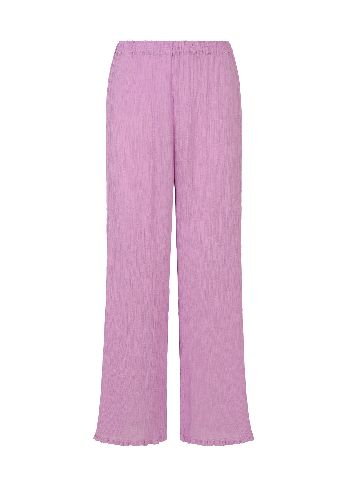SEE-THROUGH CREPE COLOR、ウィメンズ_パンツ、ピンク