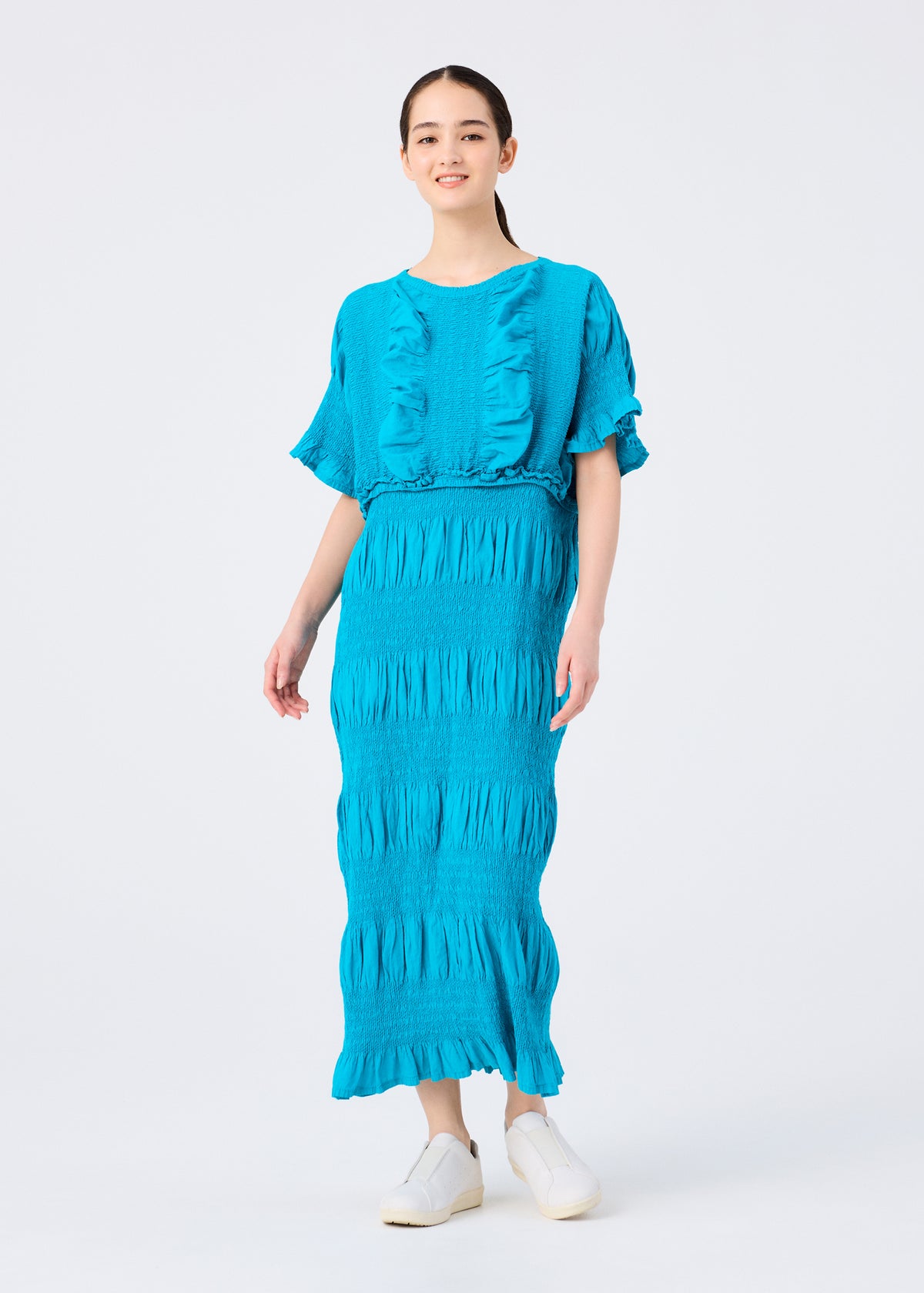 SHRINK STRIPE、ウィメンズ_ワンピース、着用画像1