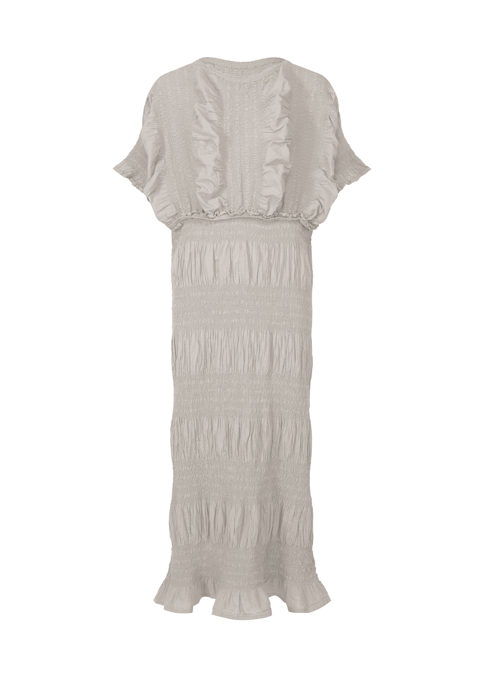 SHRINK STRIPE、ウィメンズ_ワンピース、グレー