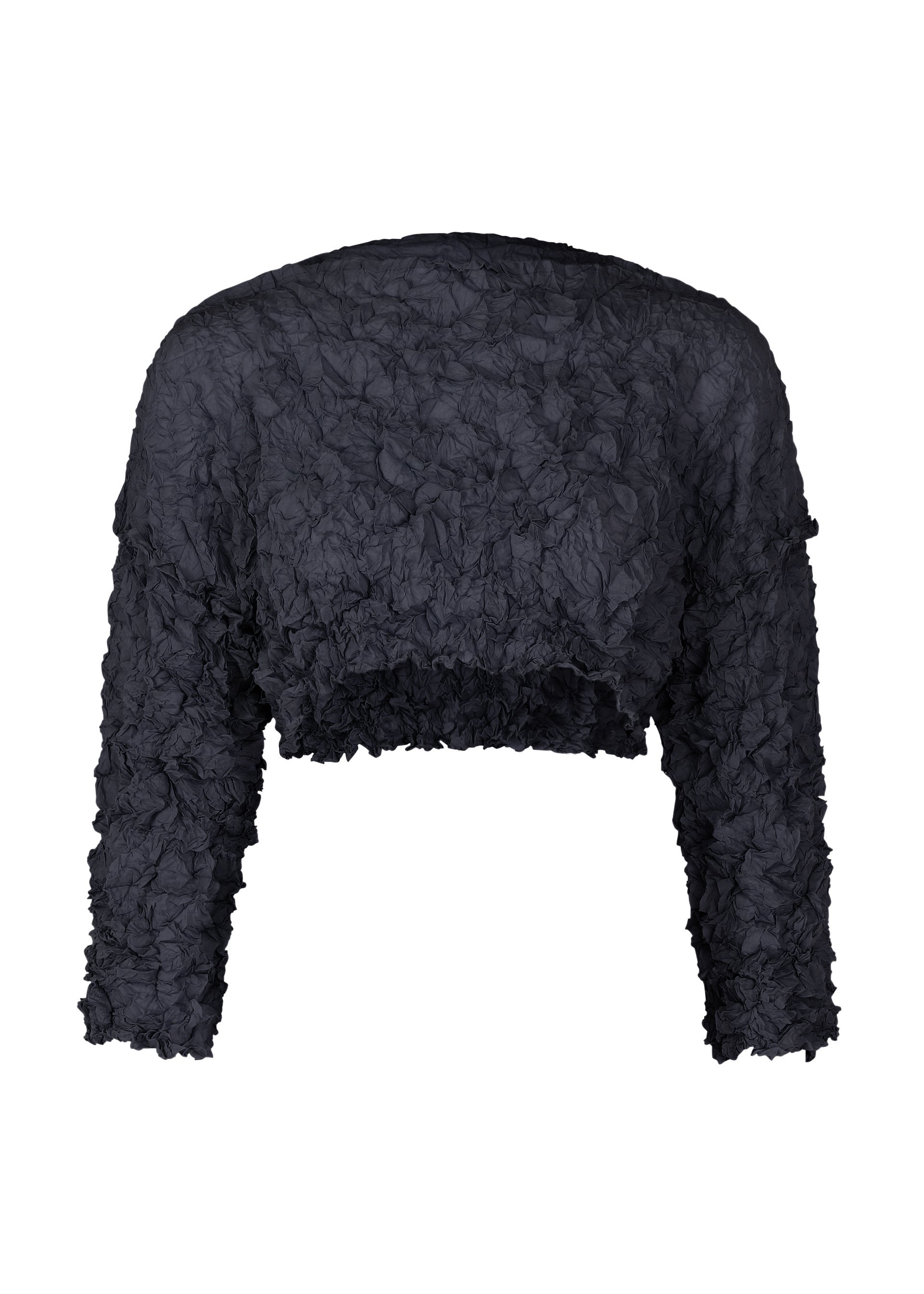 me ISSEY MIYAKE MERINGUE TOP  カーディガン 黒 MERINGUE TOP – isseymiyake.com