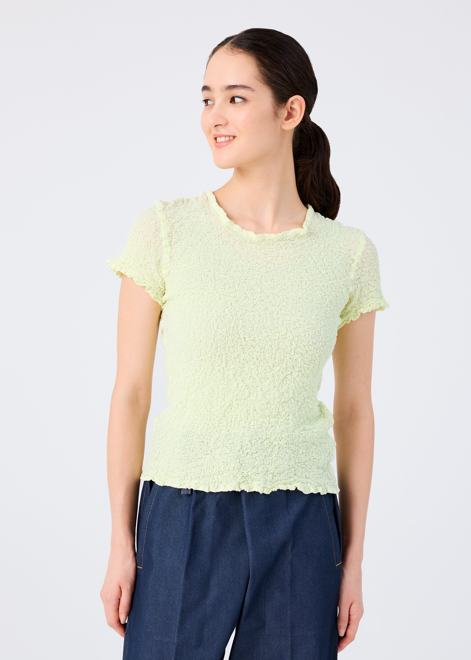 美品✨ミーイッセイミヤケ カットソー カリフラワー シワ加工 カーキ CAULIFLOWER COLOR – isseymiyake.com