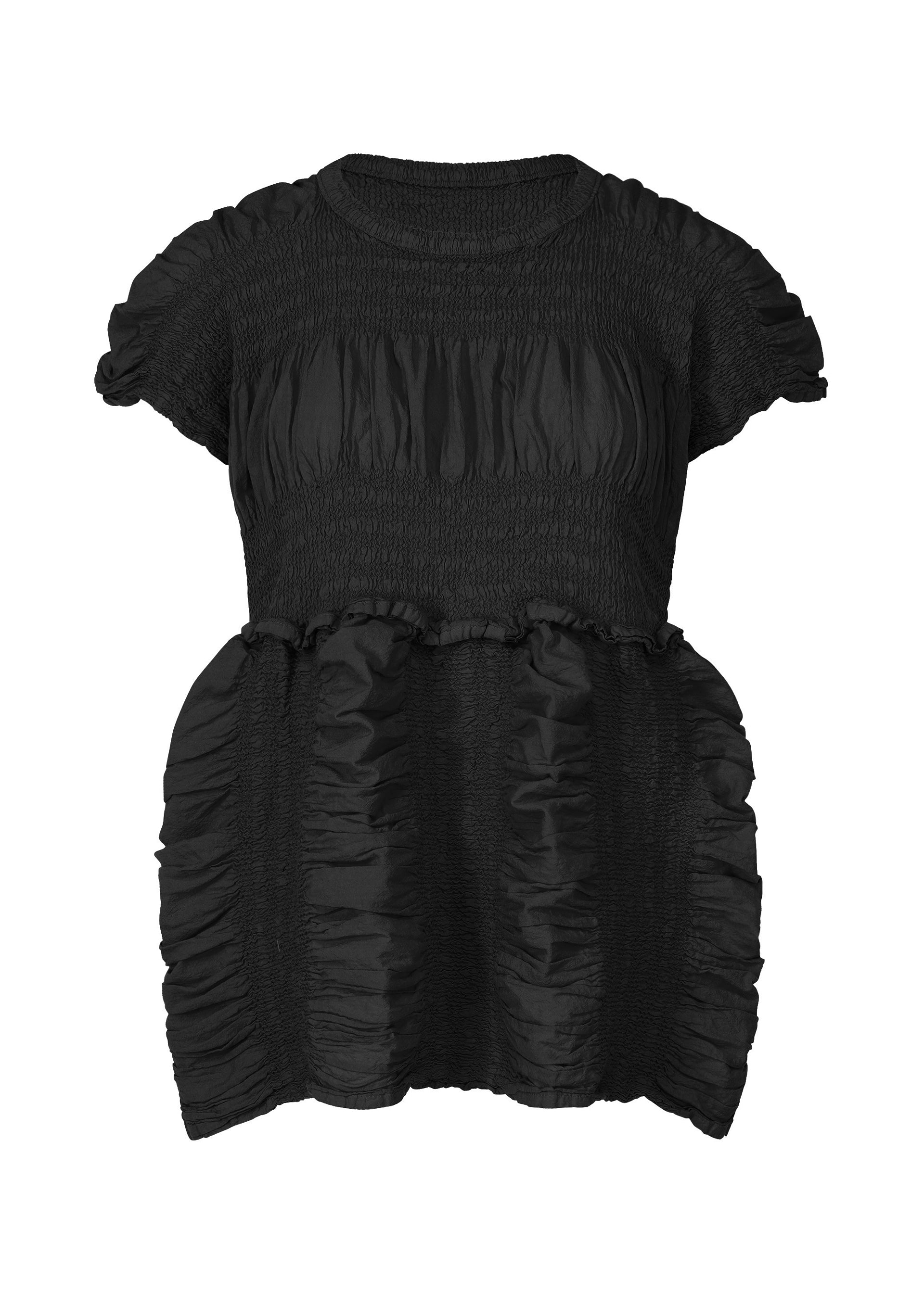 SHRINK STRIPE、ウィメンズ_トップス_トップ、ブラック