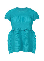 SHRINK STRIPE、ウィメンズ_トップス_トップ、ブルー