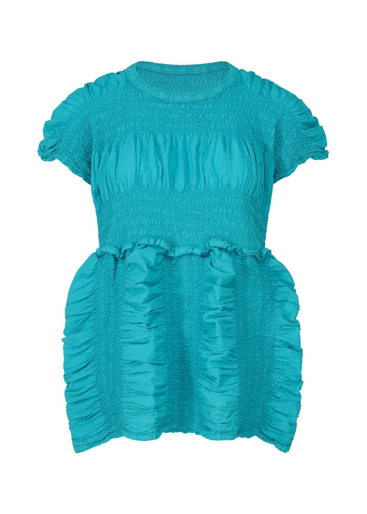 SHRINK STRIPE、ウィメンズ_トップス_トップ、ブルー