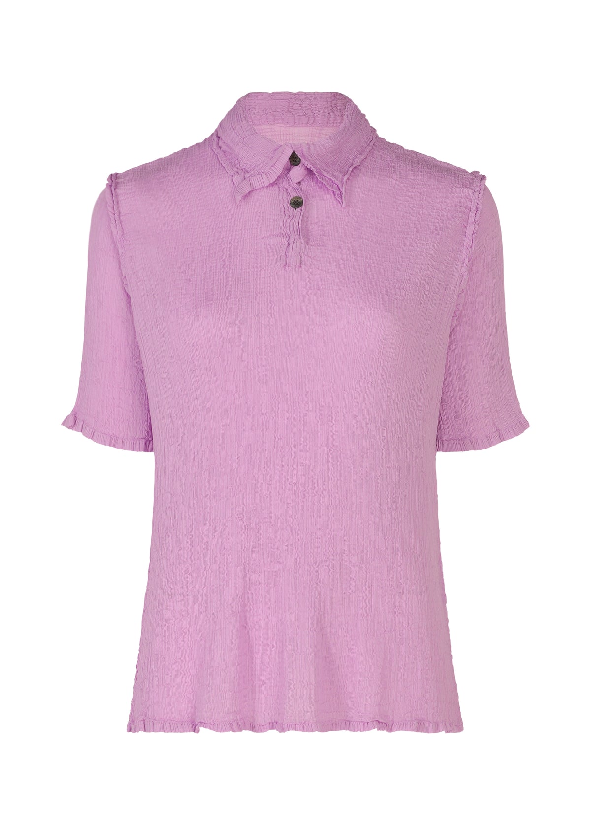 SEE-THROUGH CREPE COLOR、ウィメンズ_トップス_トップ、ピンク