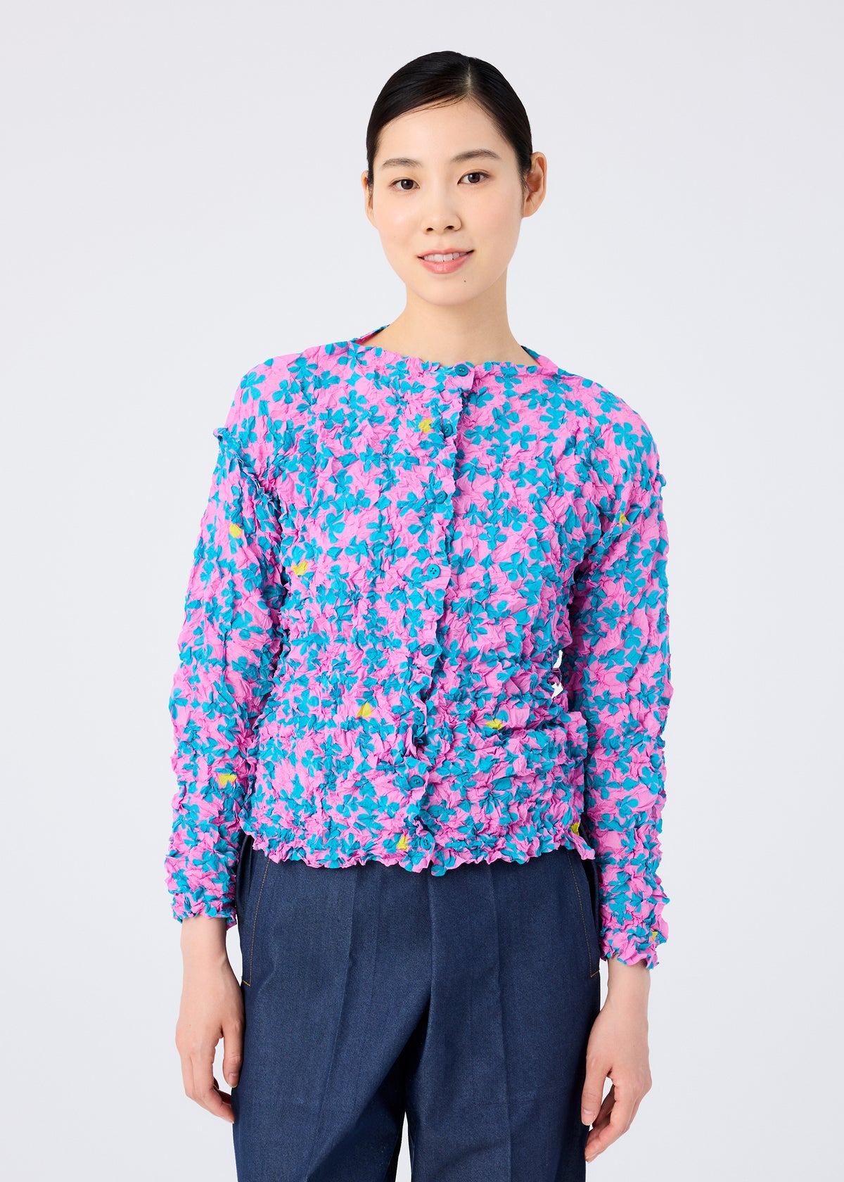 SUIT MERINGUE TOP、ウィメンズ_トップス_カーディガン、着用画像1