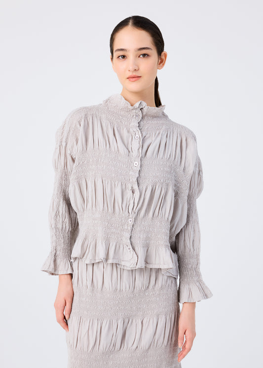 SHRINK STRIPE、ウィメンズ_トップス_カーディガン、着用画像1