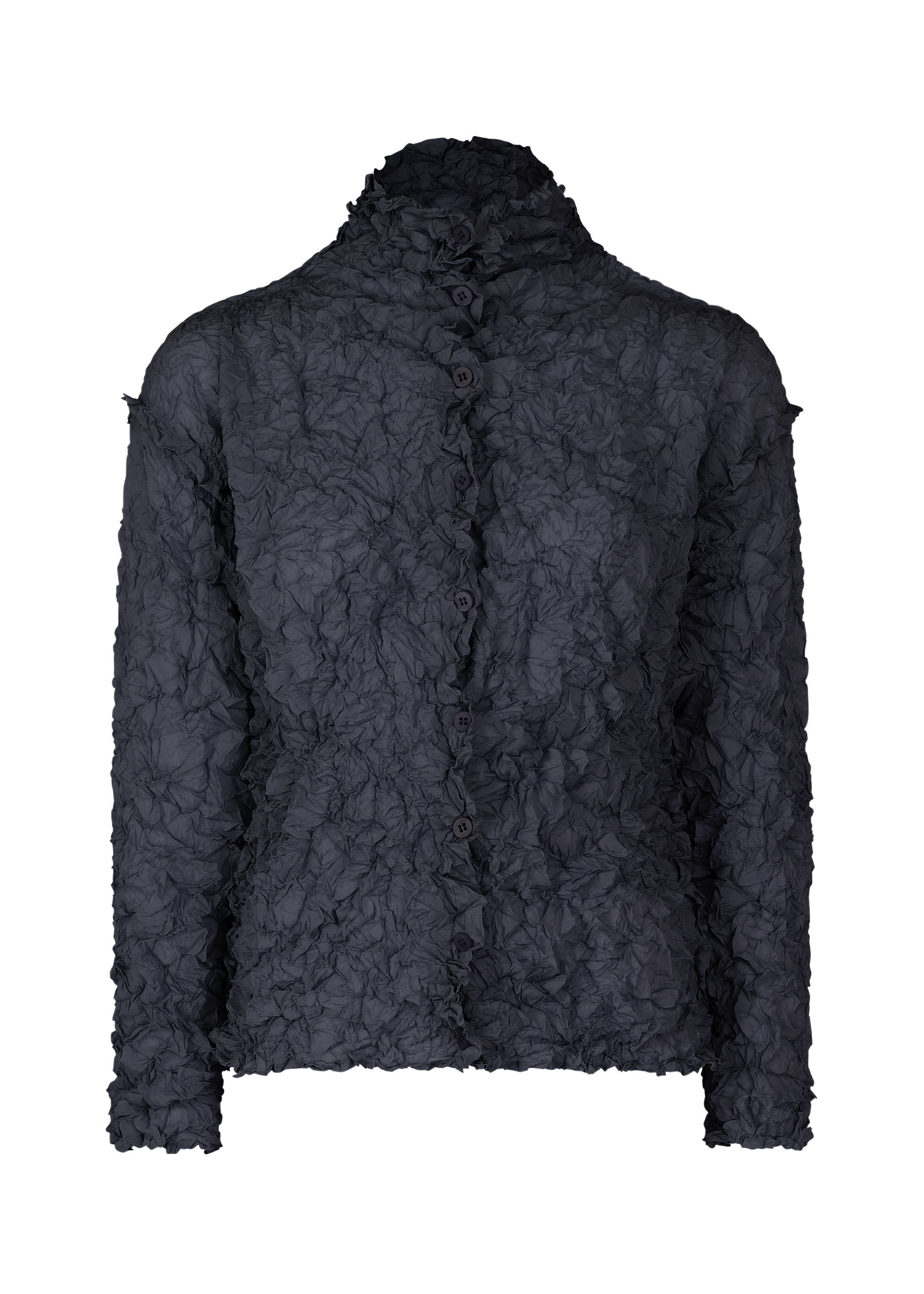 me ISSEY MIYAKE MERINGUE TOP  カーディガン 黒 MERINGUE TOP – isseymiyake.com
