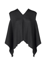 FLAT SEE-THROUGH CREPE、ウィメンズ_トップス_トップ、ブラック