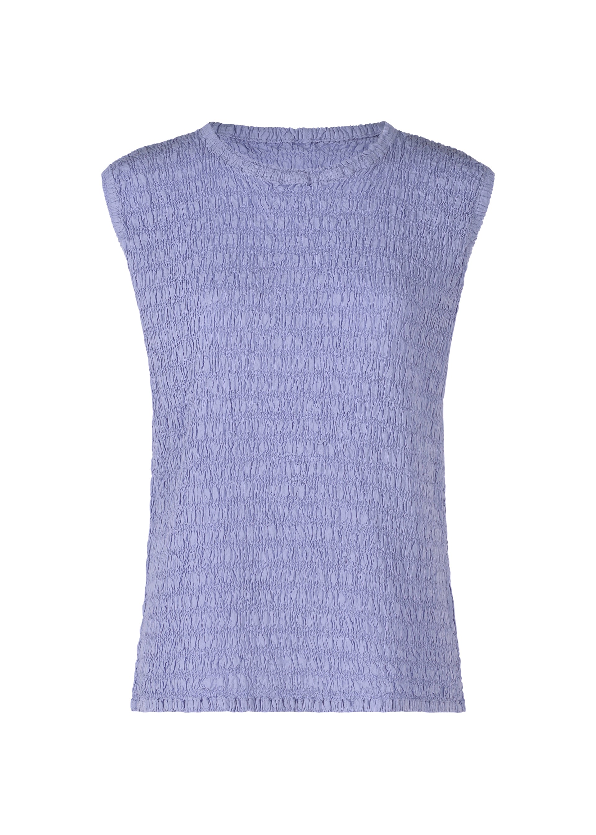 ISSEY　MIYAKE　紫☆しわ加工プリーツ～ベスト～カットソー イッセイミヤケ ミーISSEY MIYAKE me シワ加工天竺シャツ 紫F (K-119091)