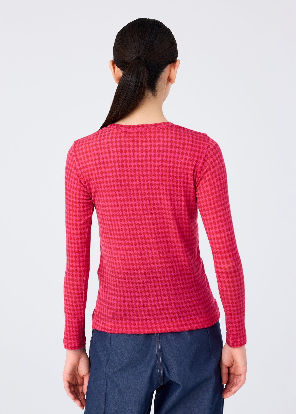 DIAMOND WOOL MIX JERSEY、ウィメンズ_トップス_トップ、着用画像2