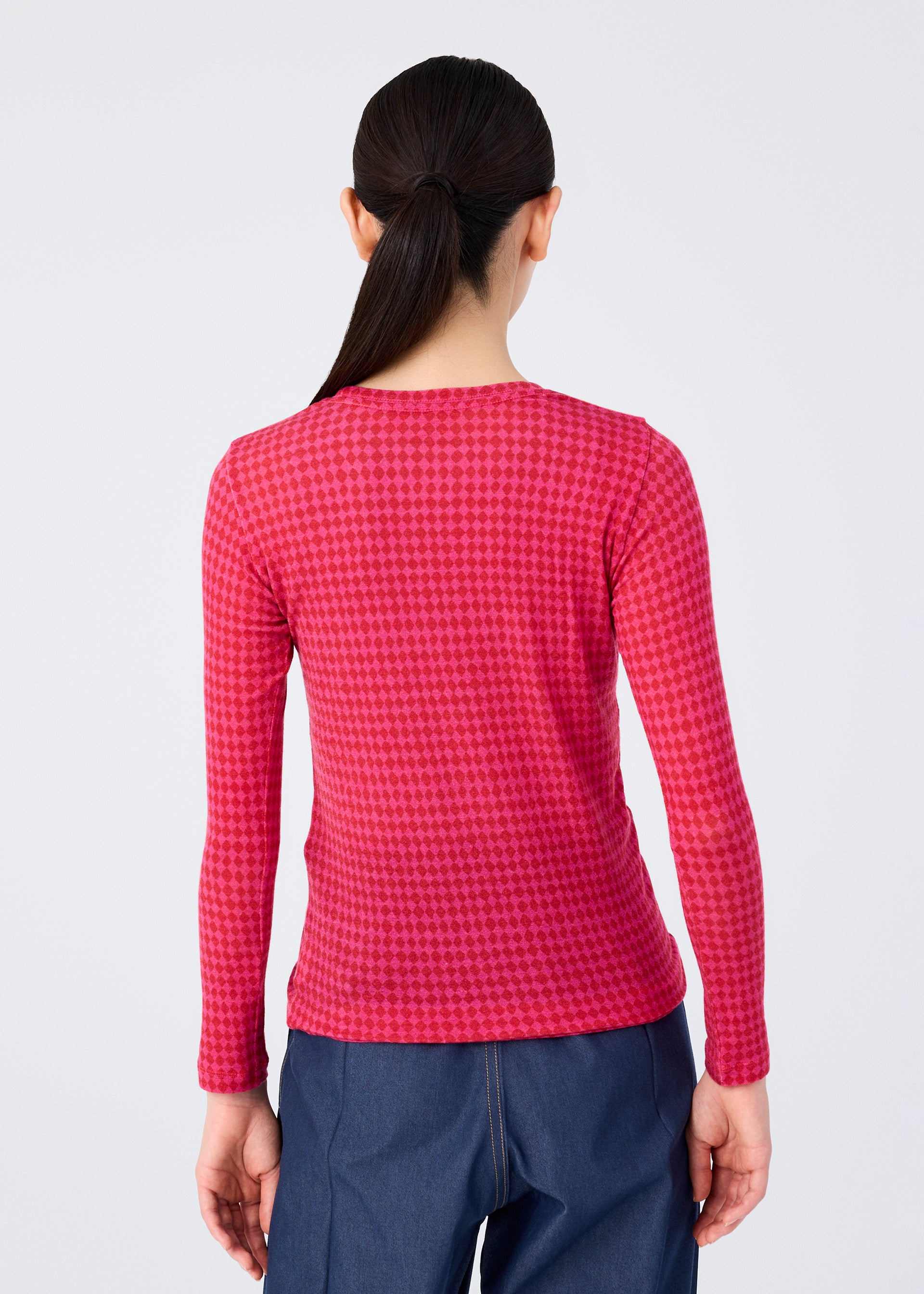 DIAMOND WOOL MIX JERSEY、ウィメンズ_トップス_トップ、着用画像2