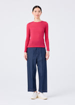 DIAMOND WOOL MIX JERSEY、ウィメンズ_トップス_トップ、着用画像3