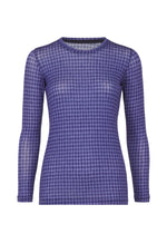 DIAMOND WOOL MIX JERSEY、ウィメンズ_トップス_トップ、ブルー