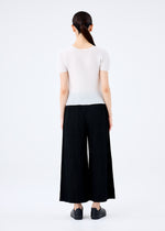 FINE KNIT PLEATS BLACK、ウィメンズ_パンツ、着用画像2