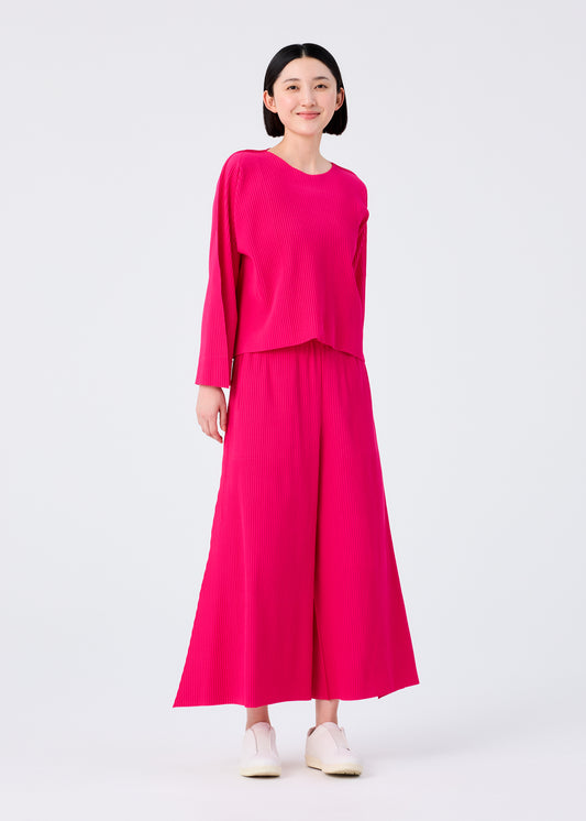 FLARE PLEATS、ウィメンズ_パンツ、着用画像1