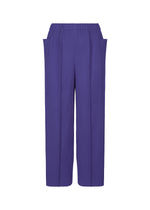 FINE KNIT PLEATS COLOR 1、ウィメンズ_パンツ、ブルー