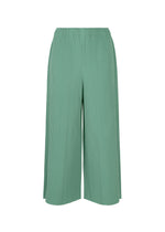 FINE KNIT PLEATS BOTTOM 1、ウィメンズ_パンツ、グリーン