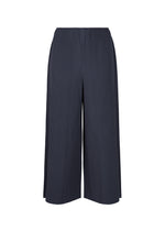 FINE KNIT PLEATS BOTTOM 1、ウィメンズ_パンツ、ネイビー