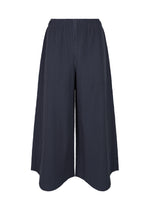 FINE KNIT PLEATS BOTTOM 1、ウィメンズ_パンツ、ネイビー