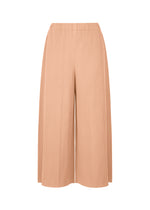 FINE KNIT PLEATS BOTTOM 2、ウィメンズ_パンツ、オレンジ