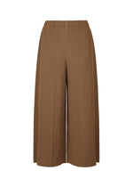 FINE KNIT PLEATS BOTTOM 2、ウィメンズ_パンツ、ブラウン