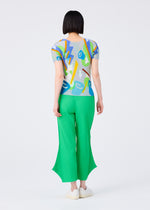 FINE KNIT PLEATS BOTTOM 2、ウィメンズ_パンツ、着用画像2