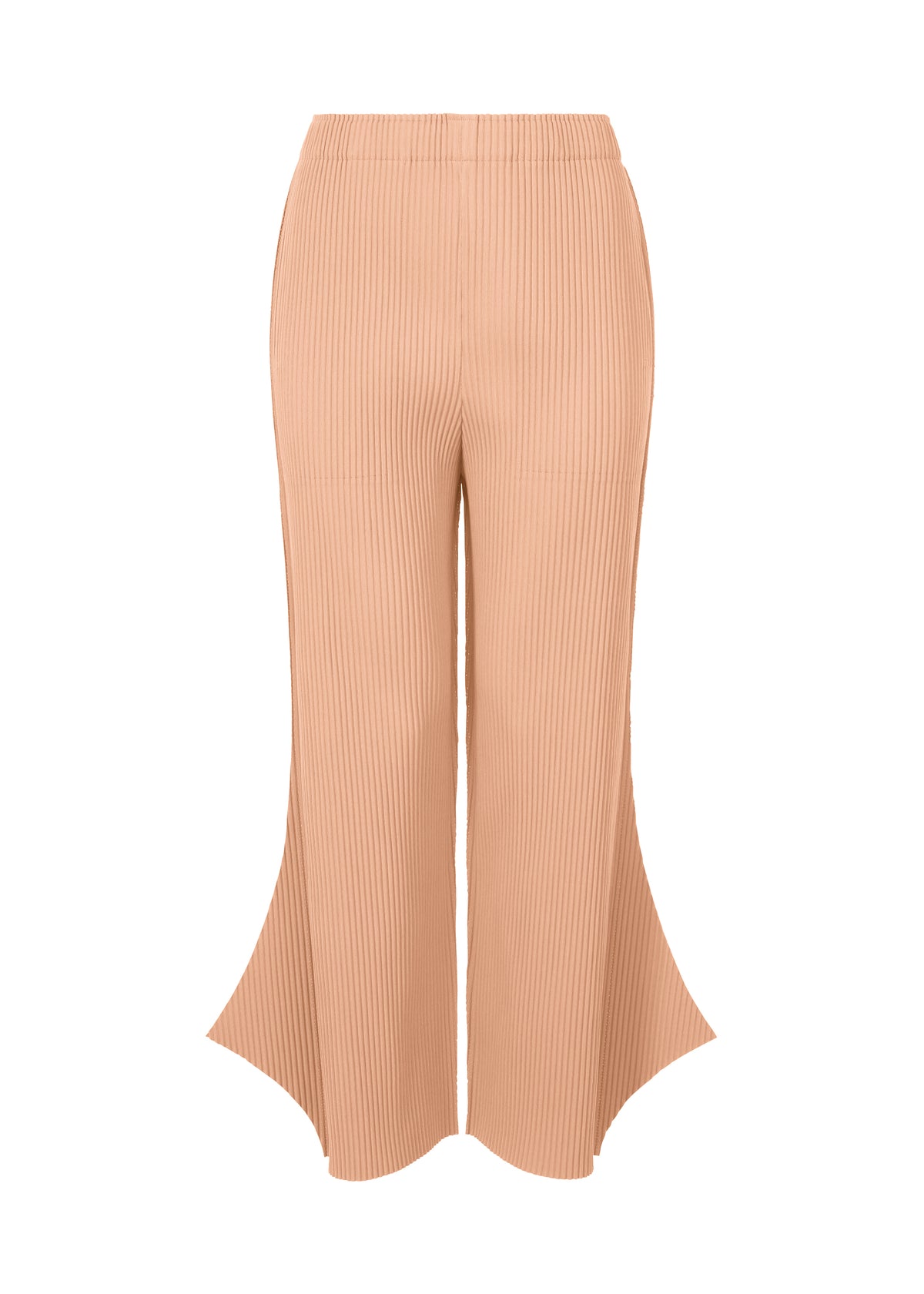 FINE KNIT PLEATS BOTTOM 2、ウィメンズ_パンツ、オレンジ