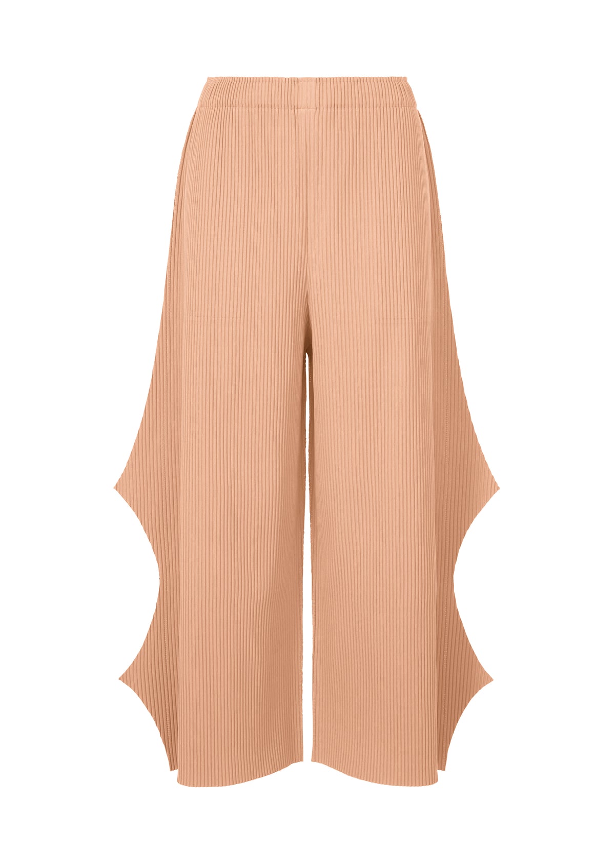 FINE KNIT PLEATS BOTTOM 2、ウィメンズ_パンツ、オレンジ