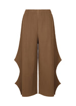 FINE KNIT PLEATS BOTTOM 2、ウィメンズ_パンツ、ブラウン