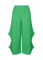 FINE KNIT PLEATS BOTTOM 2、ウィメンズ_パンツ、グリーン