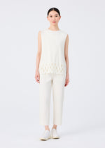 FINE KNIT PLEATS BOTTOM 3、ウィメンズ_パンツ、着用画像1