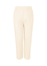 FINE KNIT PLEATS BOTTOM 3、ウィメンズ_パンツ、ホワイト