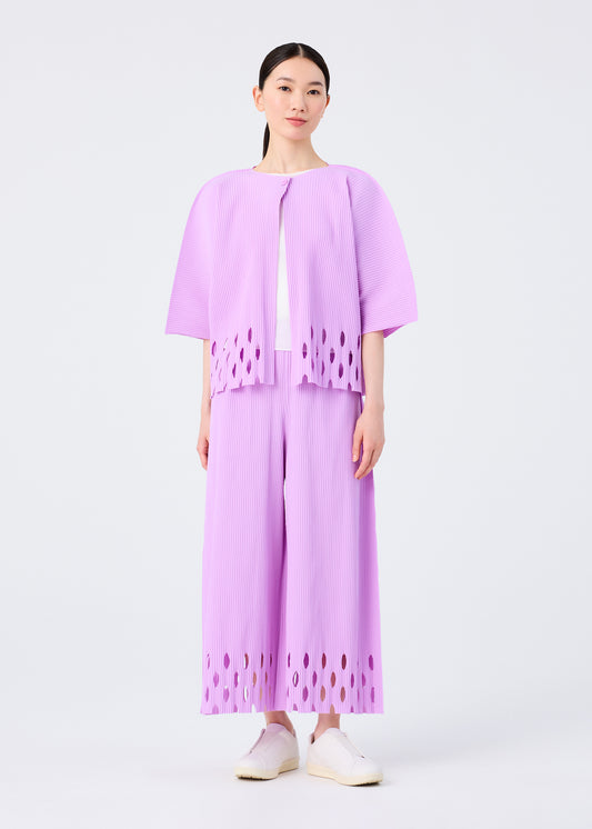 FINE KNIT PLEATS BOTTOM 3、ウィメンズ_パンツ、着用画像1