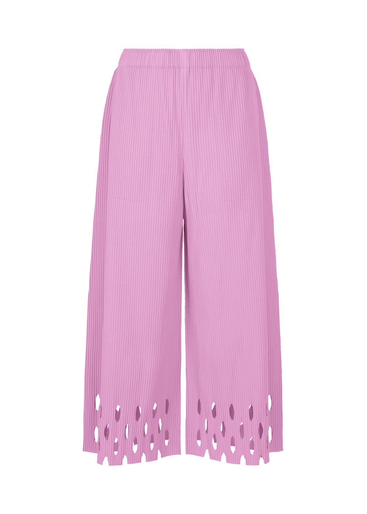 FINE KNIT PLEATS BOTTOM 3、ウィメンズ_パンツ、ピンク