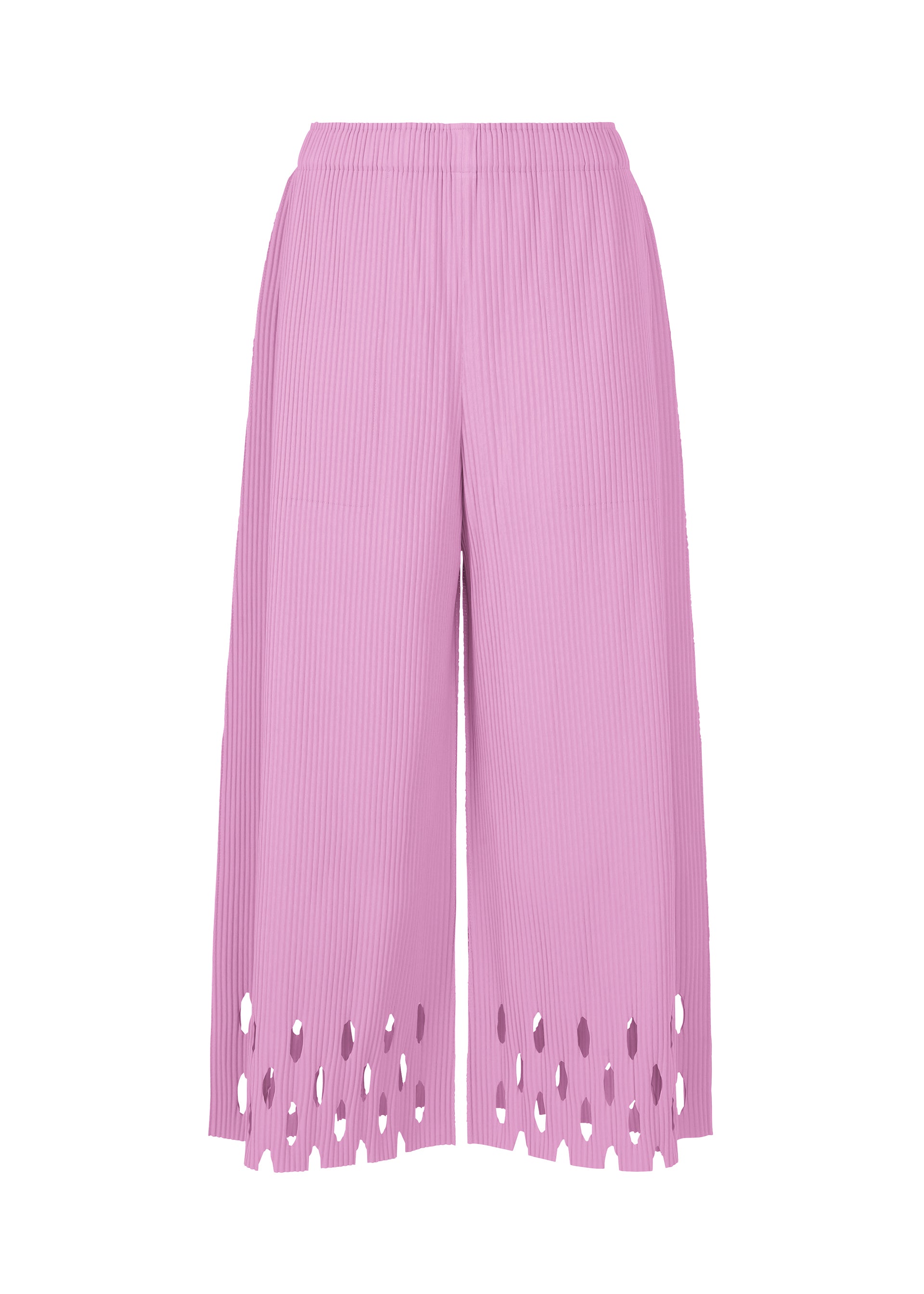 FINE KNIT PLEATS BOTTOM 3、ウィメンズ_パンツ、ピンク