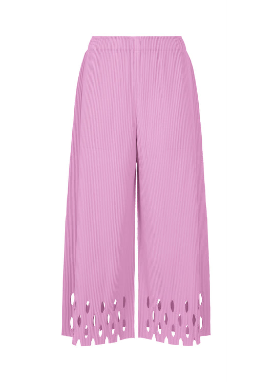 FINE KNIT PLEATS BOTTOM 3、ウィメンズ_パンツ、ピンク