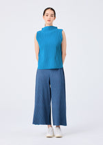 MIX FINE KNIT PLEATS BOTTOM、ウィメンズ_パンツ、着用画像1