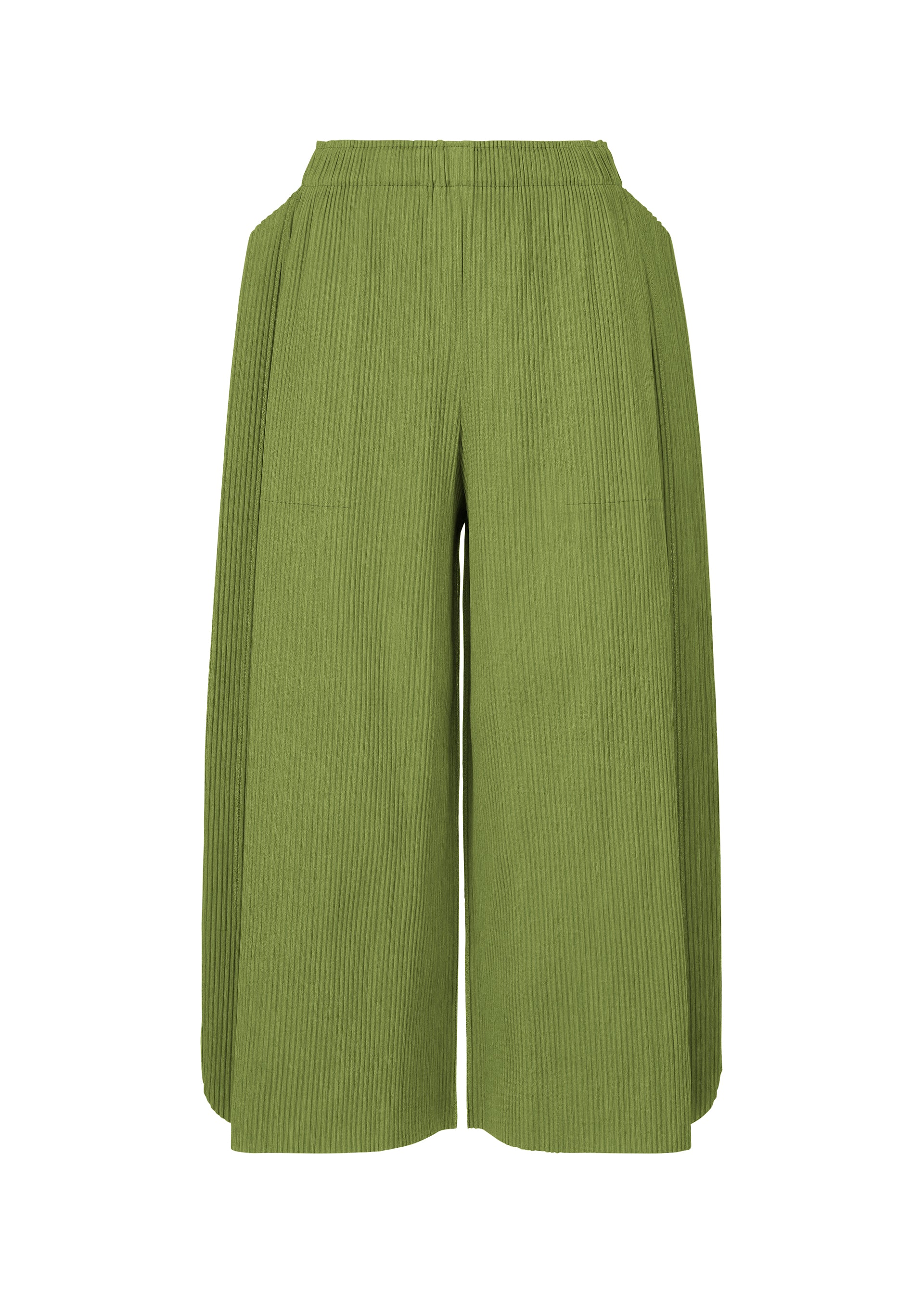 美品★ISSEY MIYAKE　me★ デザインワイドパンツ グリーン MIX FINE KNIT PLEATS BOTTOM – isseymiyake.com