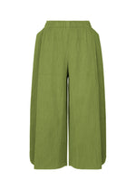MIX FINE KNIT PLEATS BOTTOM、ウィメンズ_パンツ、グリーン