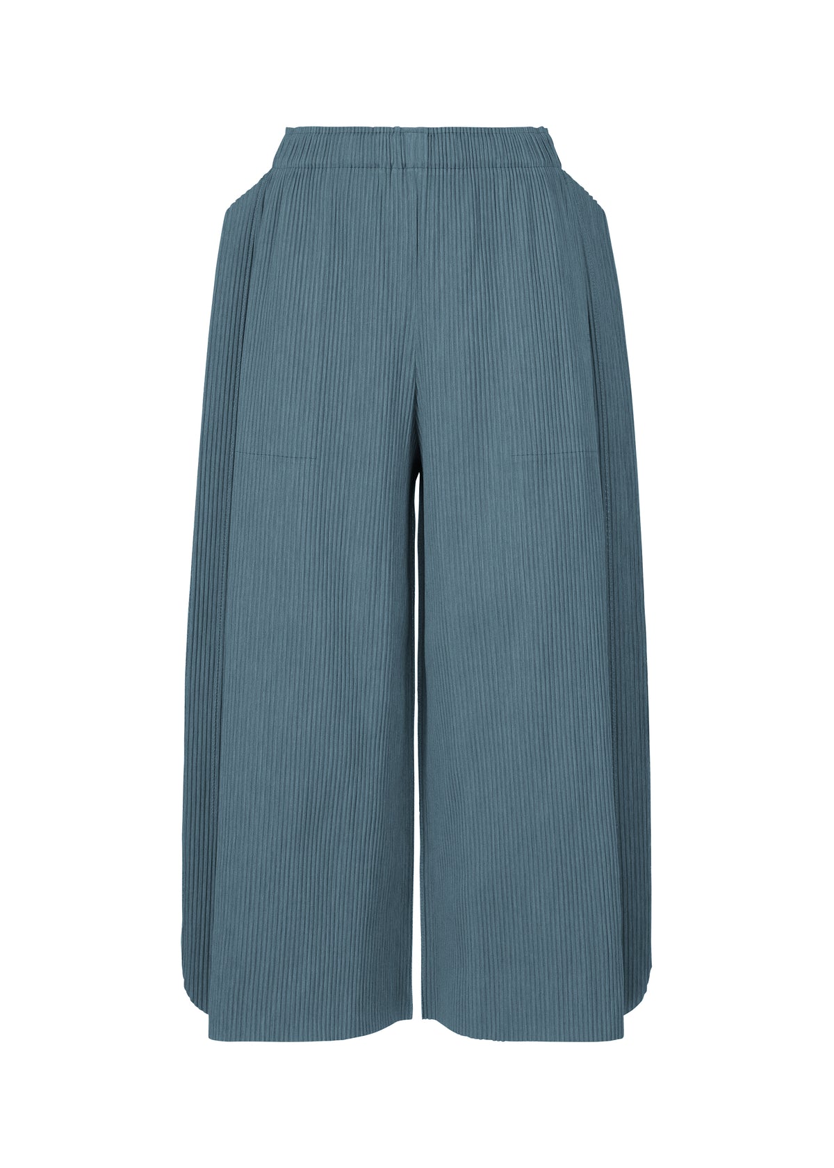 MIX FINE KNIT PLEATS BOTTOM、ウィメンズ_パンツ、ネイビー