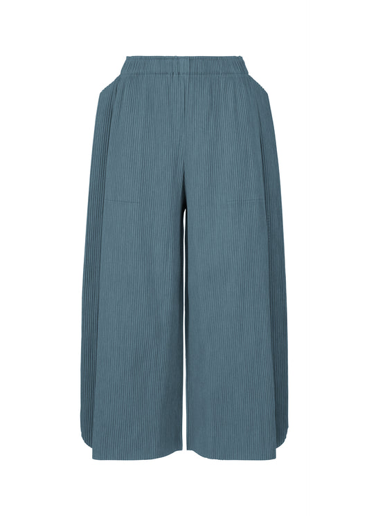 MIX FINE KNIT PLEATS BOTTOM、ウィメンズ_パンツ、ネイビー