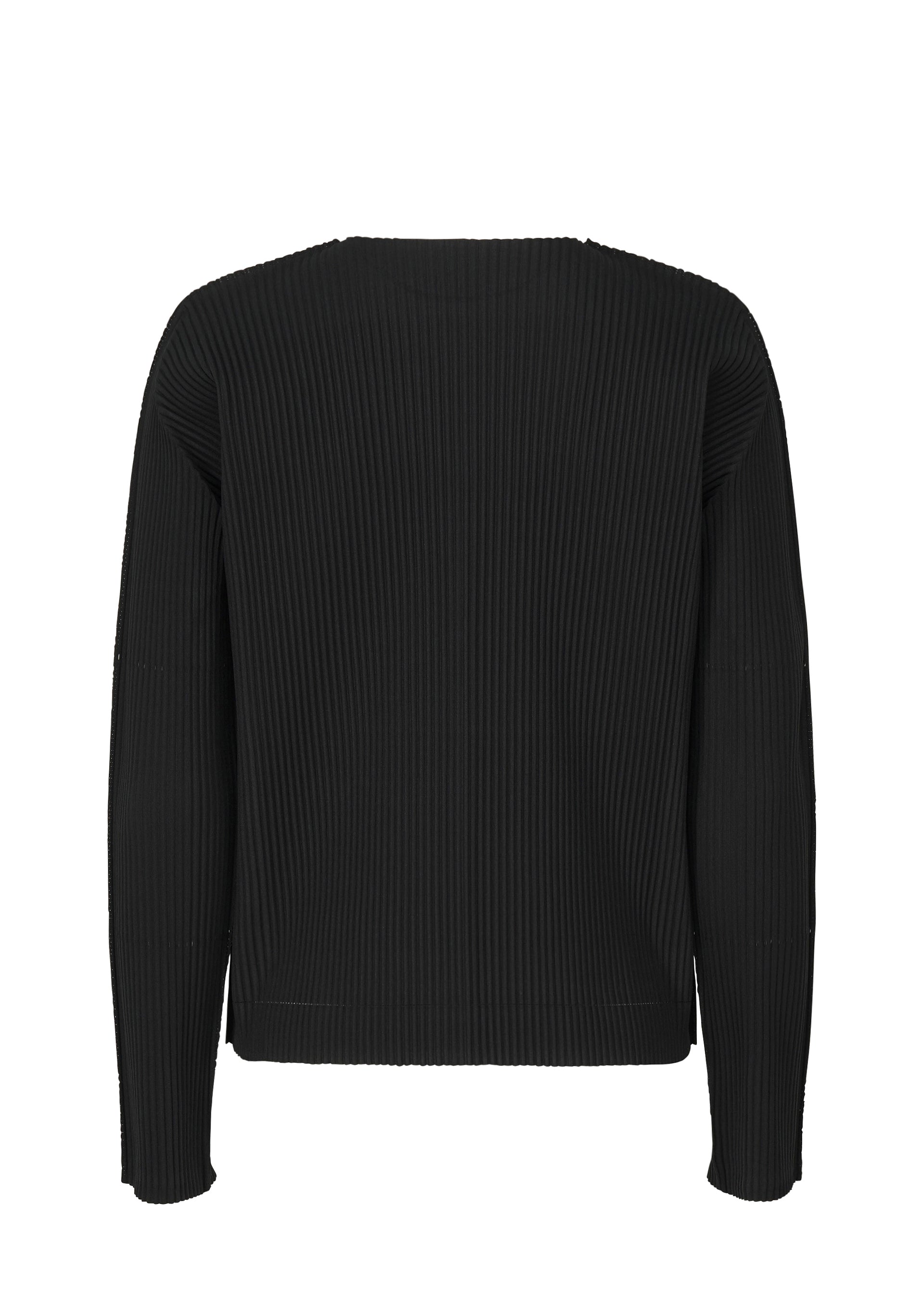 FINE KNIT PLEATS BLACK、ウィメンズ_トップス_トップ、ディテール画像1