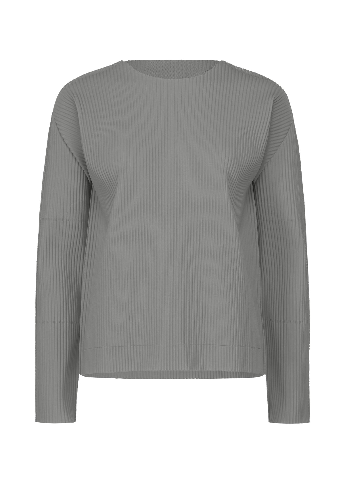 FINE KNIT PLEATS COLOR 1、ウィメンズ_トップス_トップ、グレー